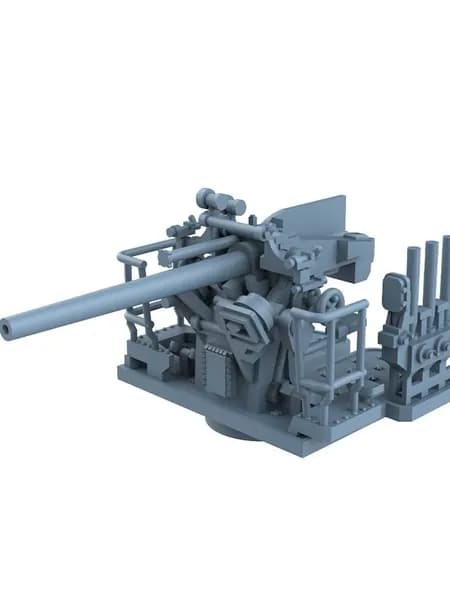 Yao's Studio LYCG350203 1/350 Модель обновляет детали USS 5 "/25 (12,7 см) Калибр AA Gun for Battleship