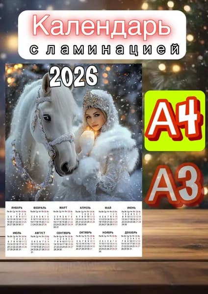 Календарь 2026 г., Настенный