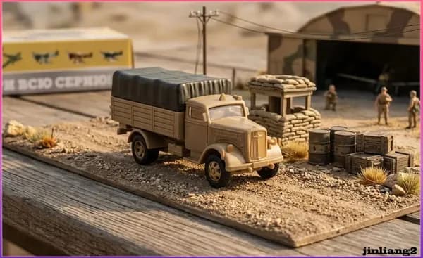 Сборная модель грузовой автомобиль Opel Blitz 1/72 песочный