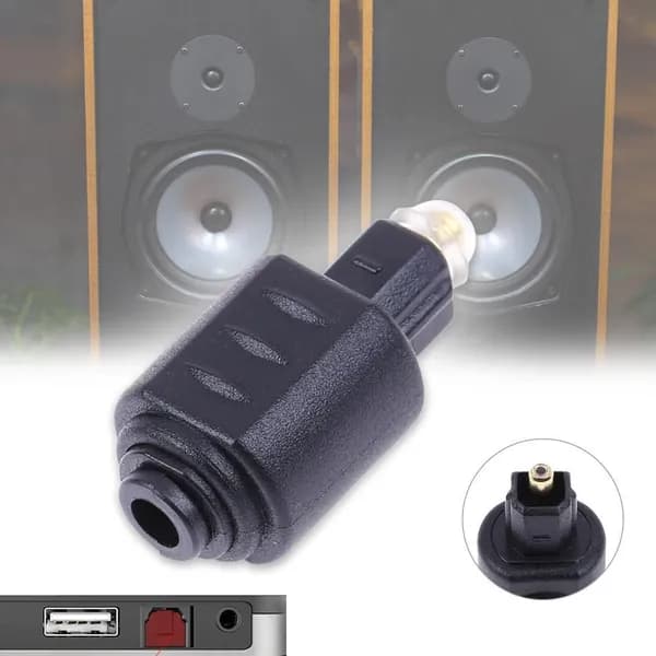 Аудиокабель Mini Toslink (Miniplug), 0.28 м, черный