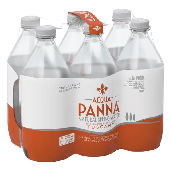Вода питьевая минеральная Acqua Panna (Аква Панна) 6 шт по 0,5 л, пэт