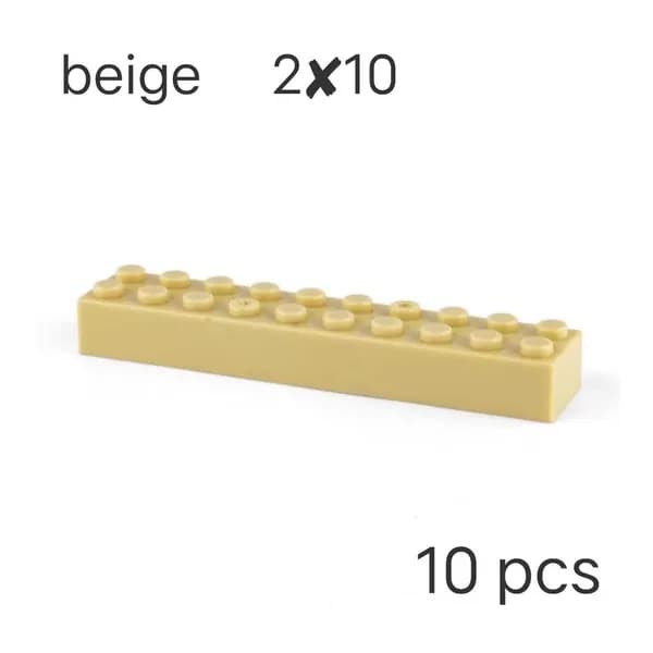 MOC 2x10 небольшие кирпичные строительные блоки совместимые с 3006 базовый высокий кирпич