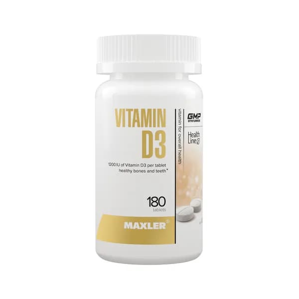 Витамин Д3 в таблетках Maxler Vitamin D3 180 таб. (1 банка)