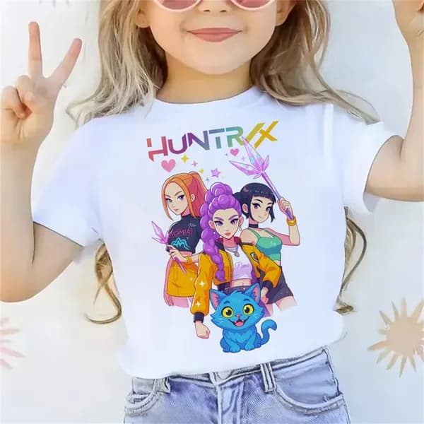 Футболка Kpop demon hunter (кейпоп охотницы на демонов) Huntrix 1 шт