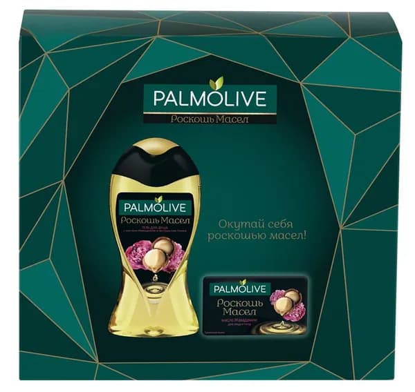 Подарочный набор Palmolive Роскошь масел с маслом макадамии, Гель для душа, 250мл + Туалетное мыло, 90г