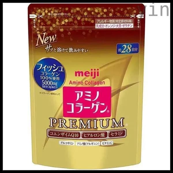 Amino Premium collagen Meiji / Японский коллаген гидролизованный морской с витамином С