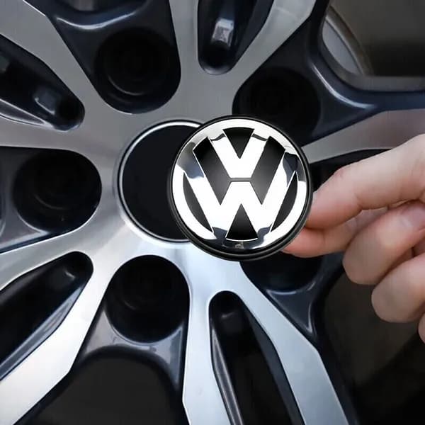 Колпачок для центрального болта диска Volkswagen диаметром 65 мм из АБС-пластика
