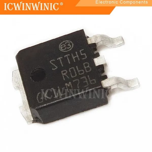 2шт STTH5R06B STTH5R06 TO-252 Интегральная схема