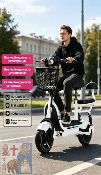 Электровелосипед, 400 Вт