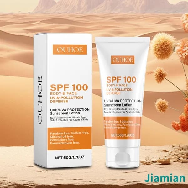 Солнцезащитный крем SPF 100 с защитой от UVA и UVB для лица и тела