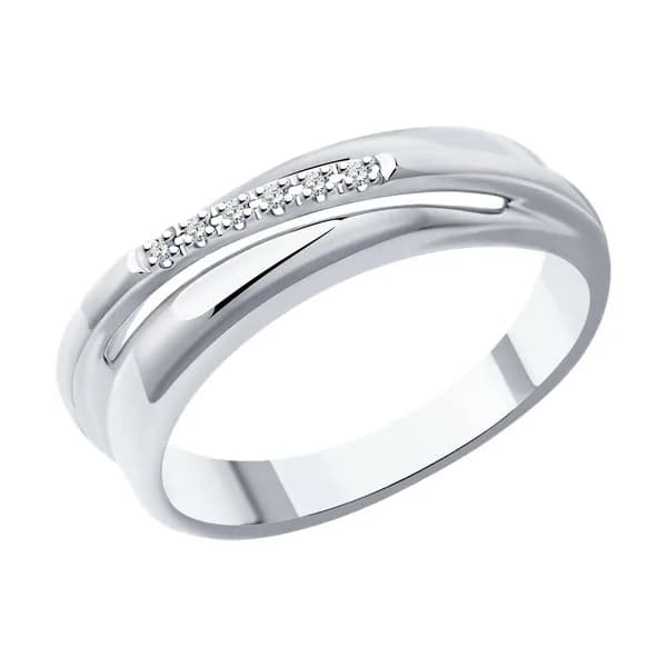 Diamant, Кольцо из серебра с бриллиантами, 94-210-01746-1, 925 проба