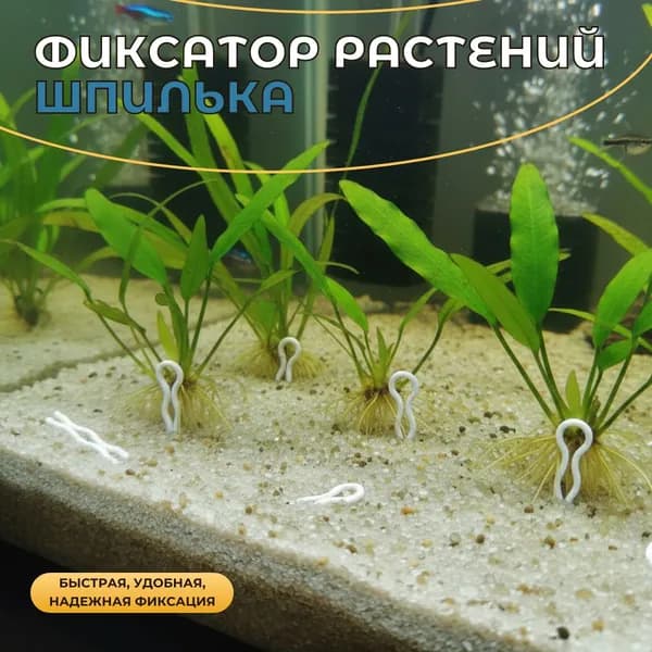 Держатель аквариумных растений /белый, 10 штук