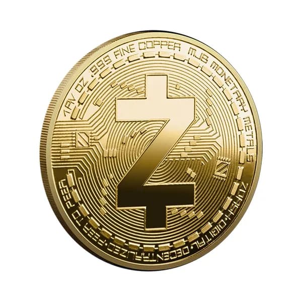Сувенирная Металлическая Монета Zcash (ZEC) Золотого Цвета, Коллекционная Монета Приватной Криптовалюты