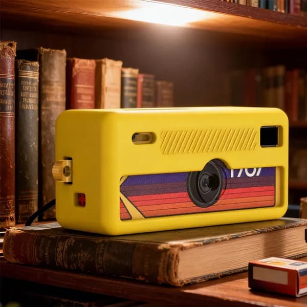 Силиконовый чехол для камеры Kodak Charmeira Keychain в жёлтом цвете