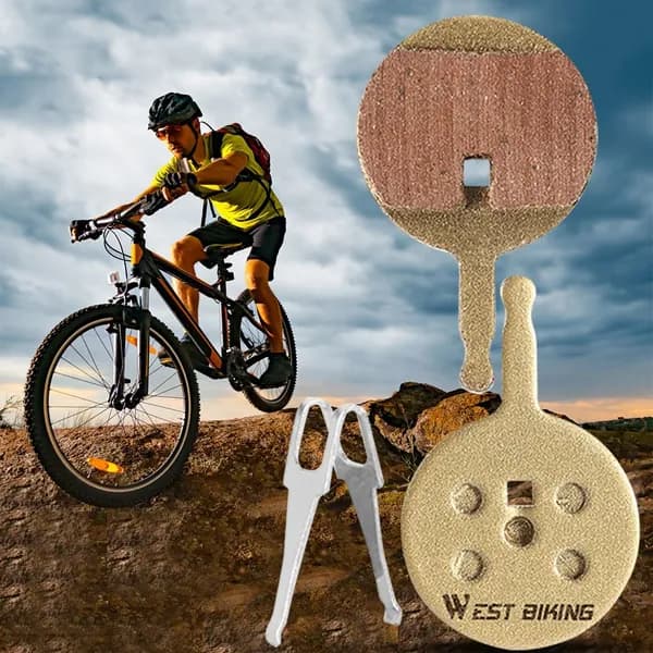 Тормозные колодки для велосипеда WEST BIKING, металлические, размер 37 24 мм