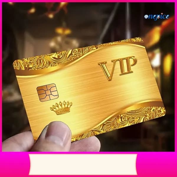Золотой VIP Банковская карточка 1 шт.