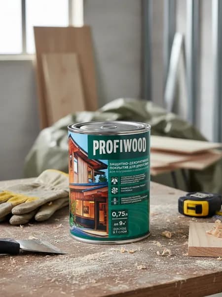 Profiwood, Пропитка, для дерева, защитно-декоративная, сосна, 0.7 кг