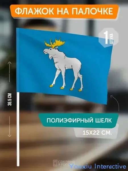 Флаг Йошкар-Олы на палочке