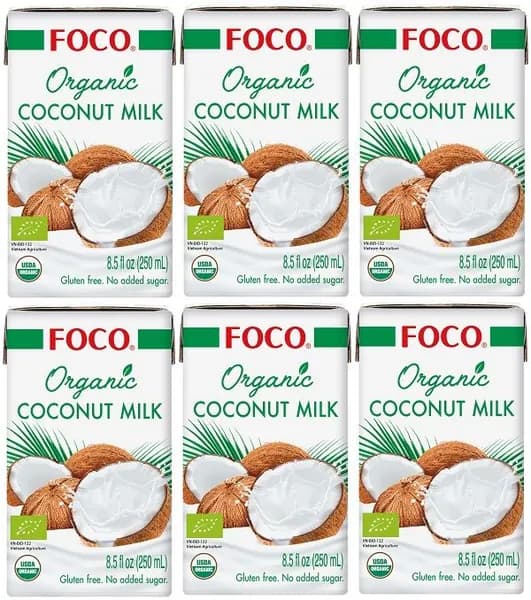 Кокосовое молоко FOCO ORGANIC 0,25 л х 6 шт