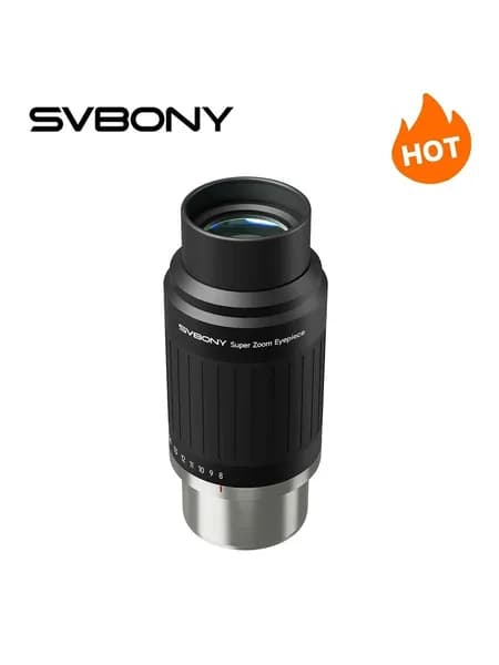 SVBONY SV230 Окуляр с зумом, черный, астрономический, широкоугольный, с полным полем зрения