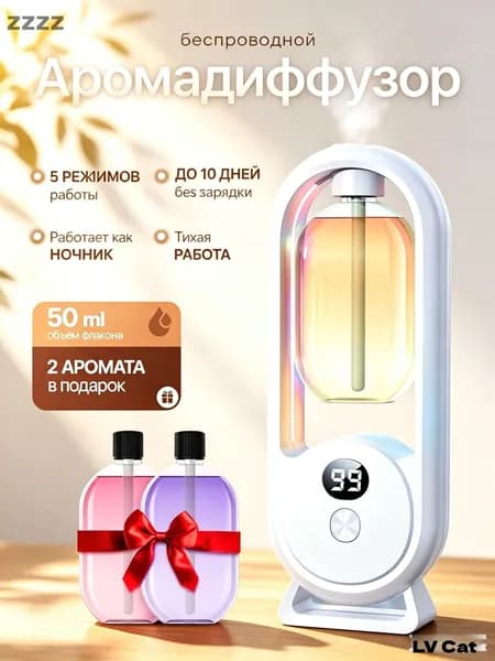 Аромадиффузор ультразвуковой 019f1c0c1cc8718e8f459a68015fdb57, белый