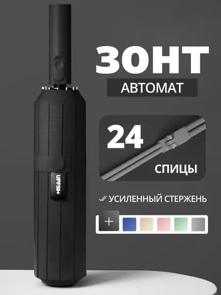Зонт автомат антиветер компактный