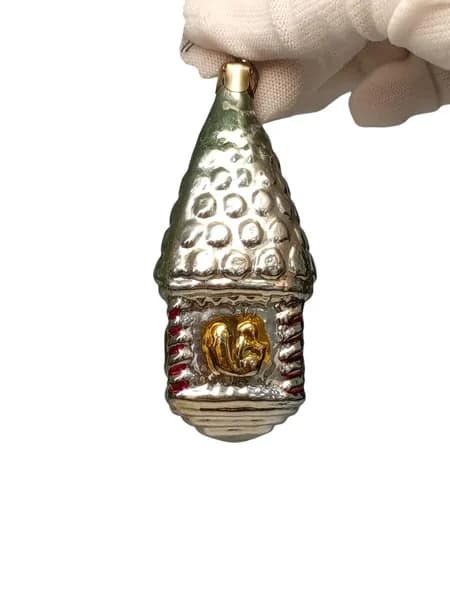 Советская ёлочная игрушка, Домик,сделано в СССР.