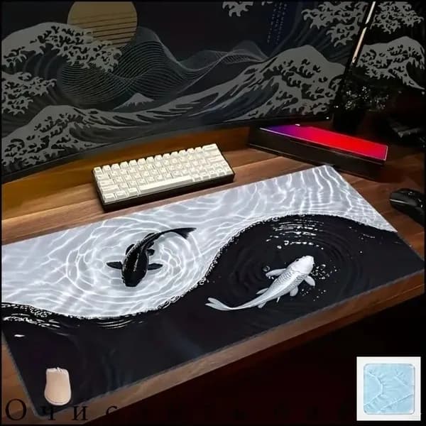 Коврик для мышки, XS, черный матовый