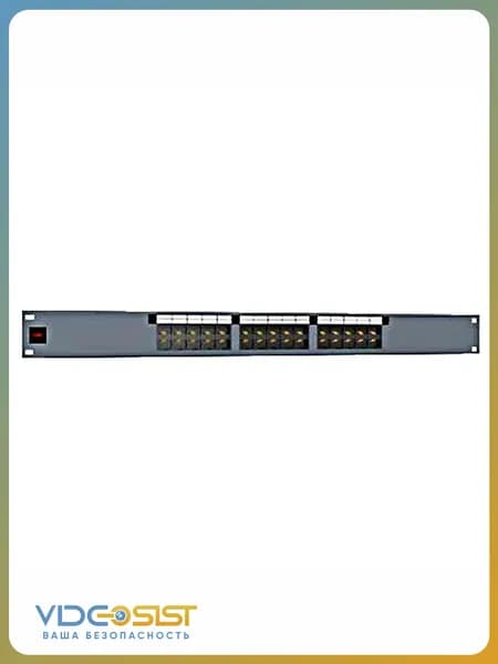 Патч-панель Molex MTPID-00145-30P телефонная коммутационная 30 портов RJ45, коннекторы KATT 2 пары, высота 1U, графитовая