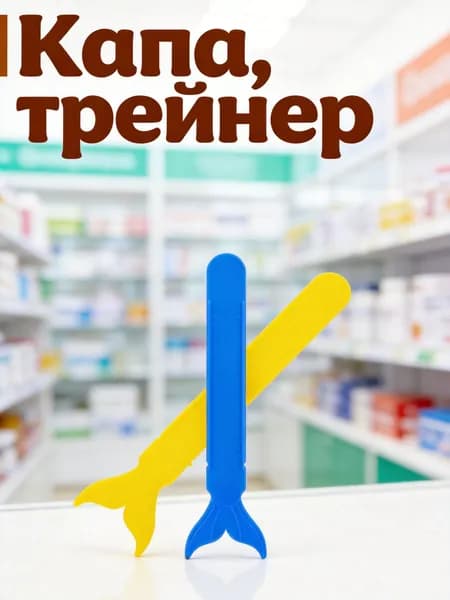 Прессорные язычковые шпатели из пластика с дизайном китового хвоста для тренировки языка у детей
