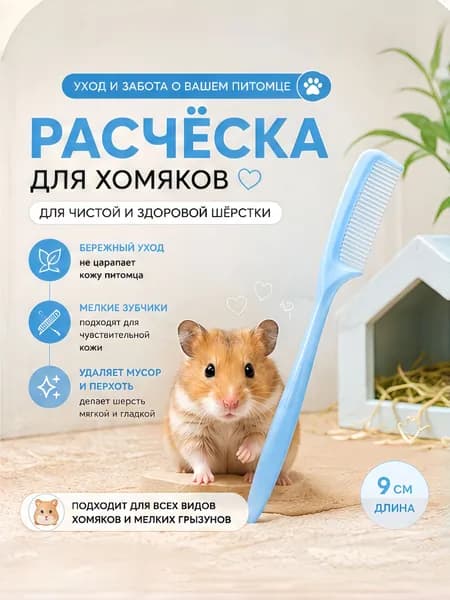 2 штуки мини-расчески для хомяка