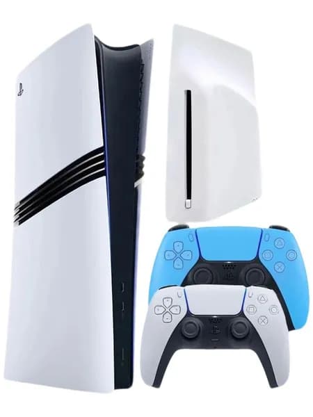 Sony PlayStation 5 Pro 2ТБ Digital Edition + Дисковод + второй голубой геймпад Digital Edition