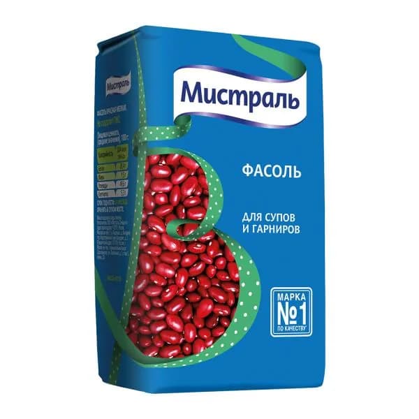 Фасоль Мистраль для гарнира и супа красная 450г