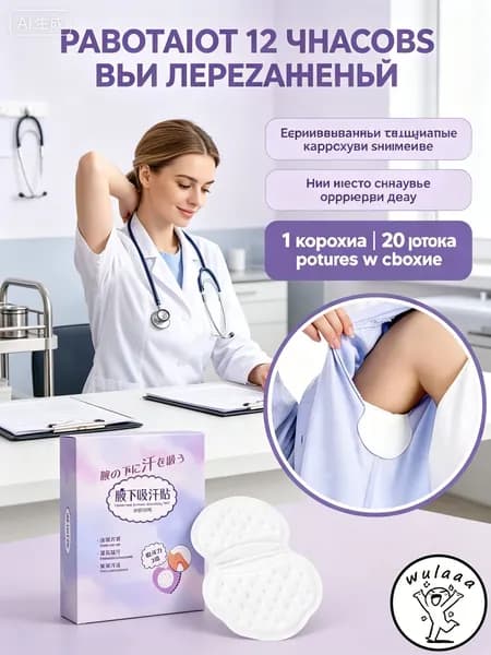 Вкладыши от пота, 20 шт.