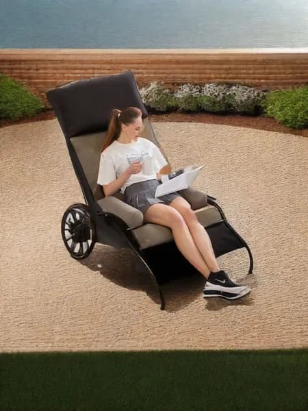 Бескаркасный диван Матрас, Бархат, Размер XXXXXL,темно-коричневый