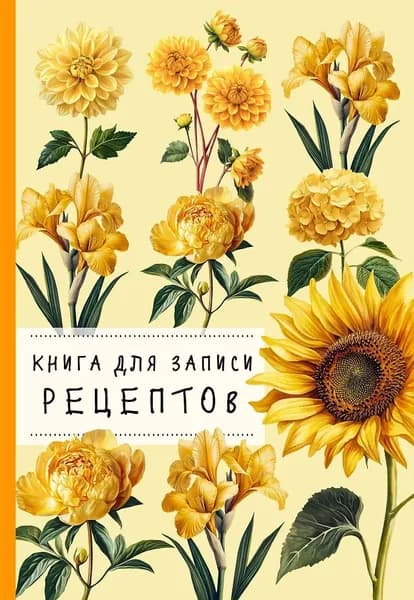Издательство ХлебСоль Книга для записи рецептов. Хризантемы и желтый цвет, 2026 г