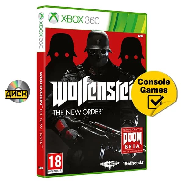 Игра Xbox 360 Wolfenstein New Order . (XBox 360