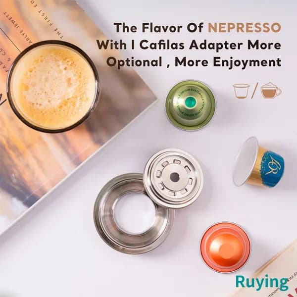 Адаптер для капсул Nespresso VertuoLine, стальной, объём 80 мл