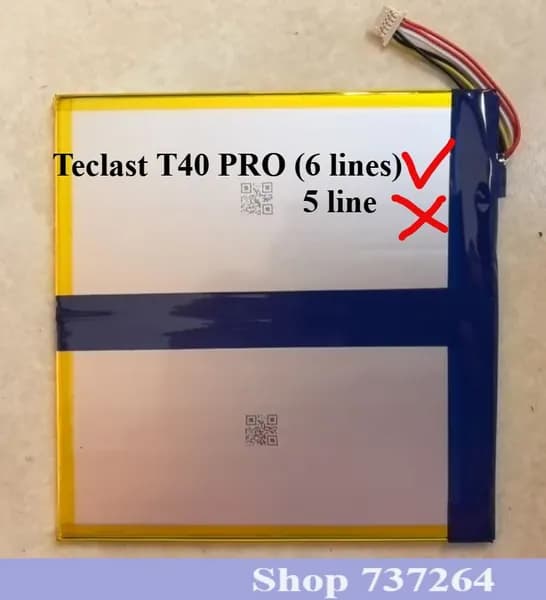 Teclast Аккумулятор для ноутбука Teclast 9000.01 мАч, (T40 PRO -6 lines)