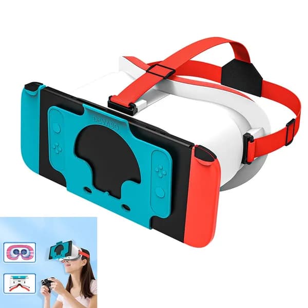 VR-очки для Nintendo Switch OLED с эргономичным дизайном и поддержкой диоптрий до 8 дптр