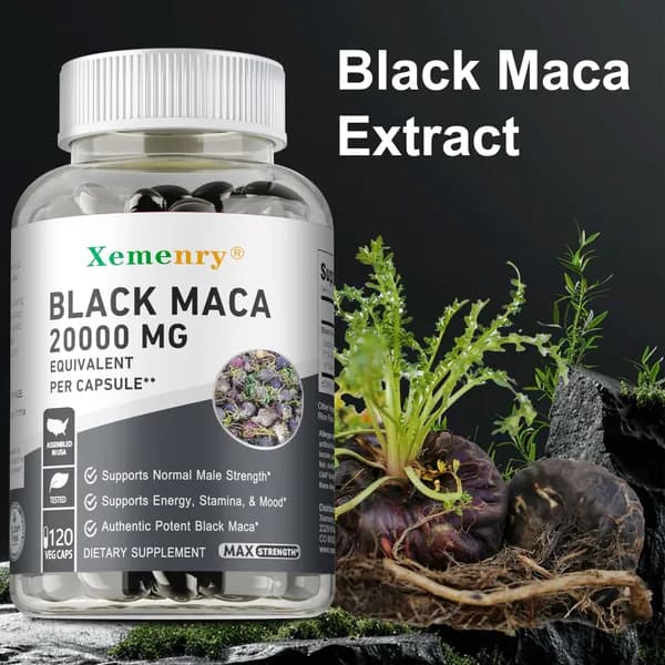 Натуральные экстракты XEMENRY, произведено в США, для повышения силы и выносливости, 120 капсул.