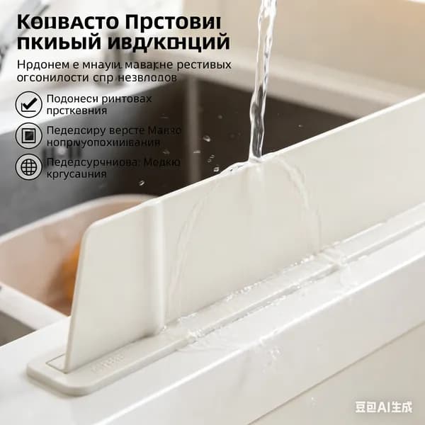 Удерживающая пластина для раковины позволяет больше не беспокоиться о намокании столешницы.