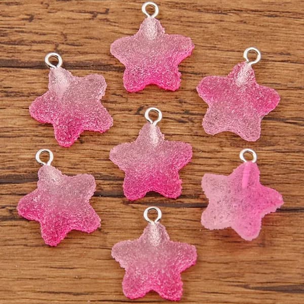 Подвеска из смолы градиентного цвета 10pcs