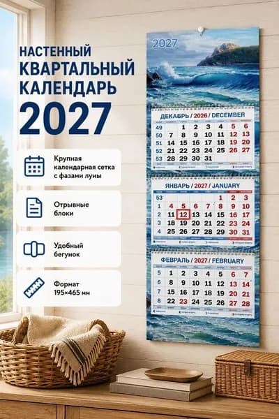 Атберг 98 Календарь 2027 г., Квартальный