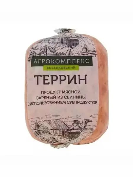 Продукт мясной Агрокомплекс Выселковский Террин варёный из свинины 400 г
