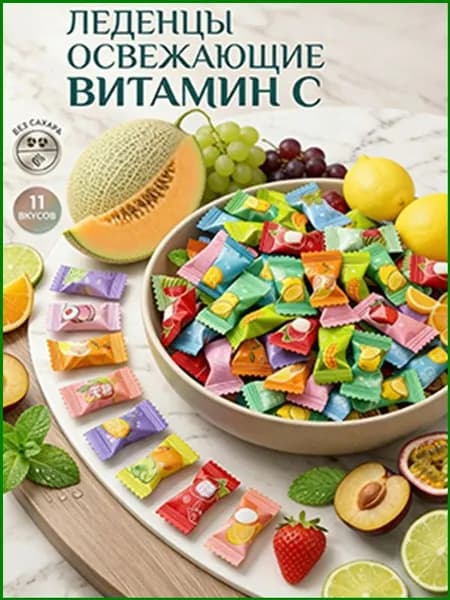 Популярные мини леденцы, 100 штук без сахара, мятные