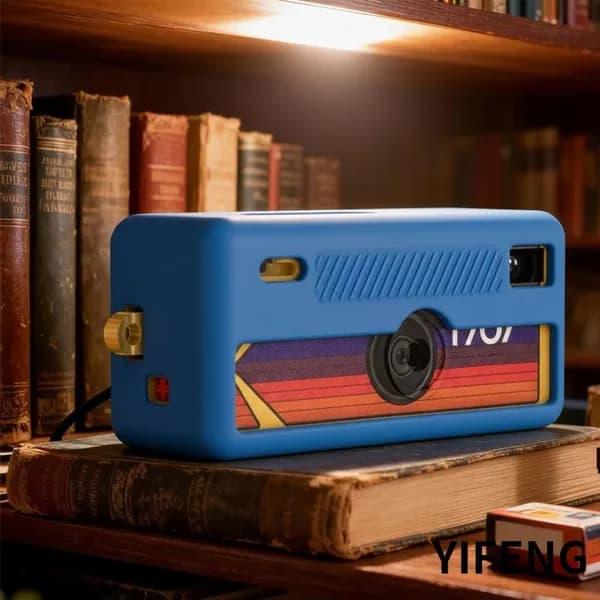 Силиконовый противоударный чехол для Kodak Charmeira с брелоком, синий