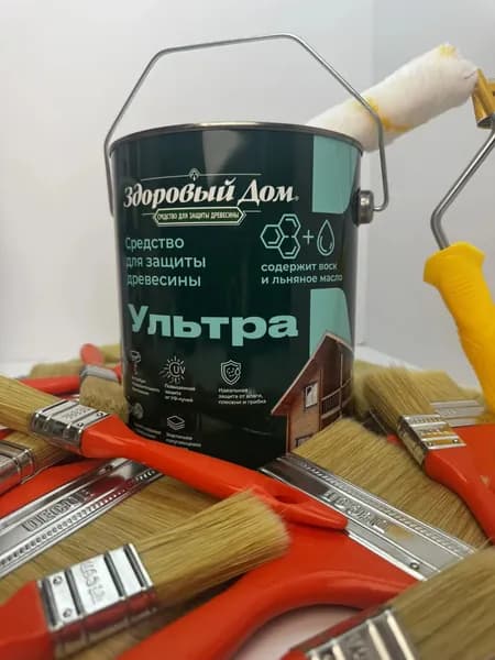 Пропитка для дерева быстросохнущая, для внутренних и наружных работ, 2,7 л, Орех