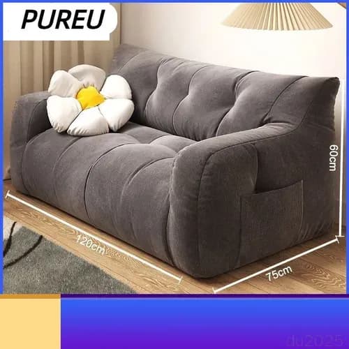 Кушетка 120х75х60 см,темно-серый, белый