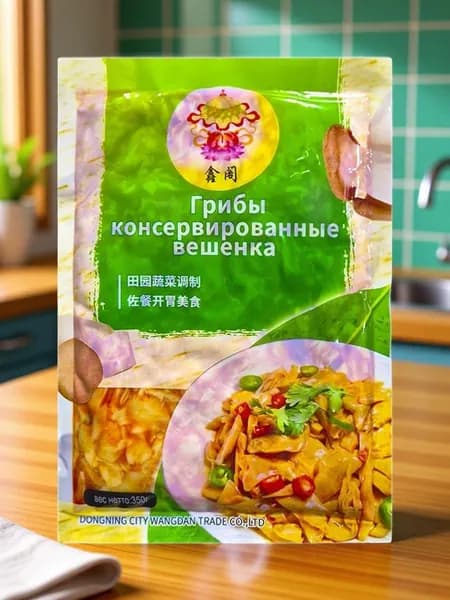Грибы консервированные Вешенка 3 шт. по 350 г, Китай